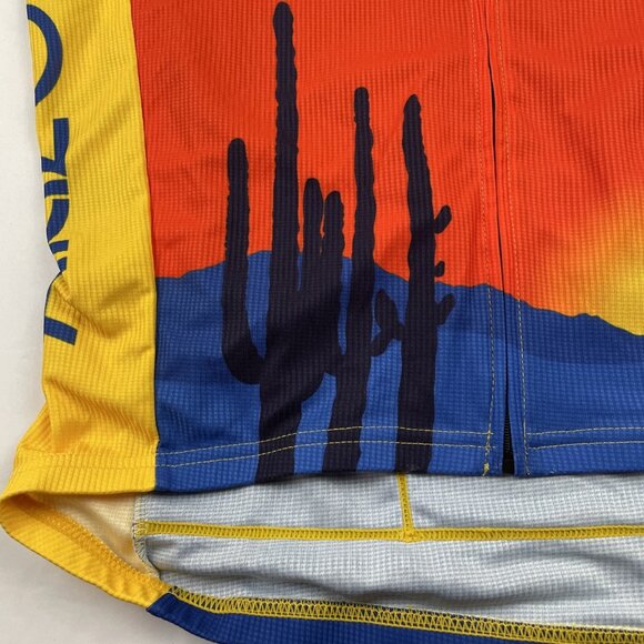 Canari Arizona Cycling Jersey Men’s L Full Zip Short Sleeve Bike Shirt Route 66 - Picture 10 of 11